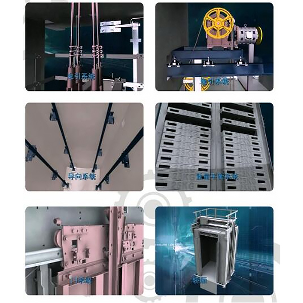 電梯安裝虛擬仿真實訓裝置(圖1) 電梯裝配虛擬擬真實驗裝置,管路串并聯(lián)實驗臺